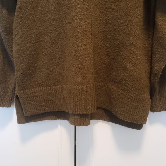 Simons Cozy Mock-neck Sweater - Olive Green S - Picture 6 of 14